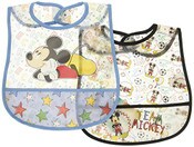 Wholesale - MICKEY 2PK FROSTED BIB STAR, UPC: 632878408536